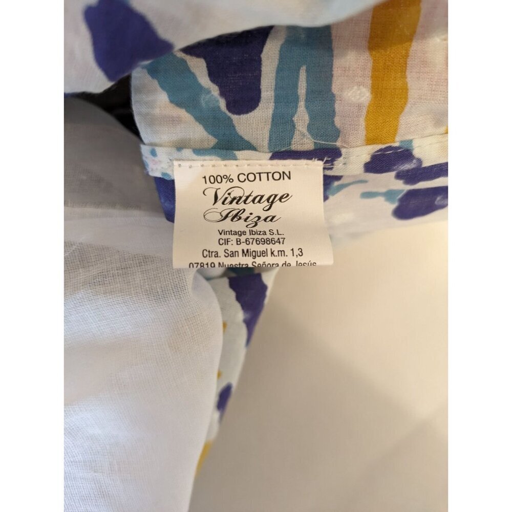 💥BOGO💥 Ibiza Pleated Dress Large Multicolor Knee Length Cotton - Picture 7 of 10